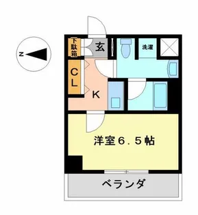 レジディア高岳【8階】の間取り