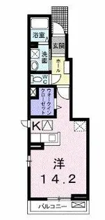 ソレイユアルドーレ【1階】の間取り