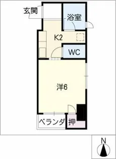 SUNUPROYALGARDEN広小路【4階】の間取り
