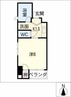 SUNUPROYALGARDEN広小路【8階】の間取り