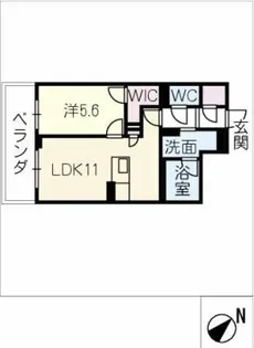 ラウンドアバウト安城【2階】の間取り