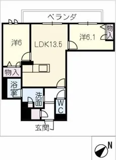 ラウンドアバウト安城【3階】の間取り