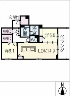 セリシール ビジュ【3階】の間取り