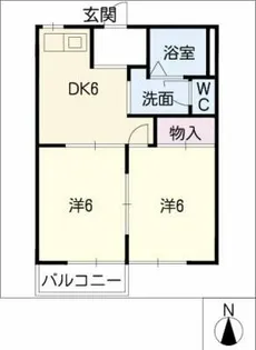 グランドール丸山公園【2階】の間取り