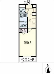 ブランプリュムⅠ【1階】の間取り