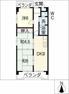 バル三番館【4階】の間取り