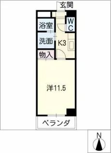 サンパーク中村公園【7階】の間取り