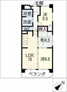 ウェストン高雄【4階】の間取り