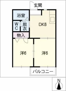ビューテラス【1階】の間取り