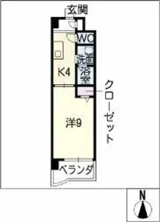 エクセルシオール栄【5階】の間取り