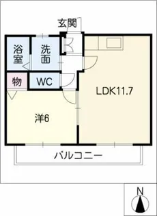クレールメゾン【2階】の間取り