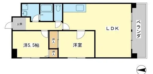 ハイツマエダⅡ【3階】の間取り
