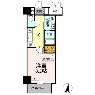 テゾーロ行橋【605号室】の間取り