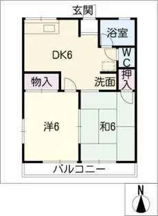 第2コーポエム【2階】の間取り