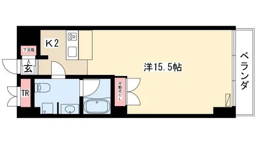 スクエア名駅南【0412号室】の間取り