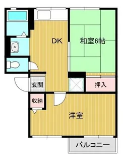 ソファレ美恵【D号室】の間取り