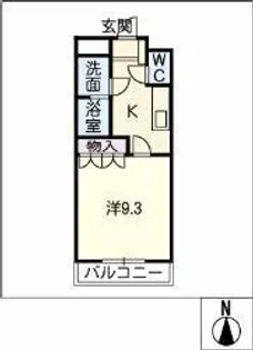 バンヴェール【1階】の間取り