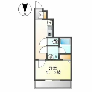 ディアレイシャス大須観音Ⅲ【4階】の間取り