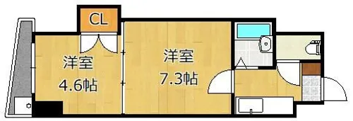 ロイヤルマキシム【0707号室】の間取り