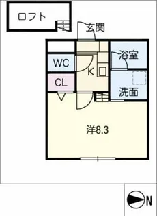 ハートヒルズ西大友【1階】の間取り