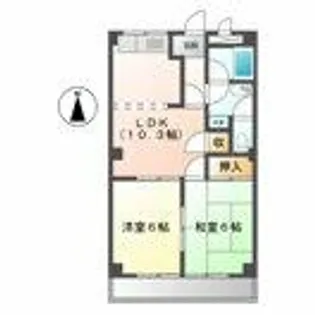 セフティ上坂【1階】の間取り