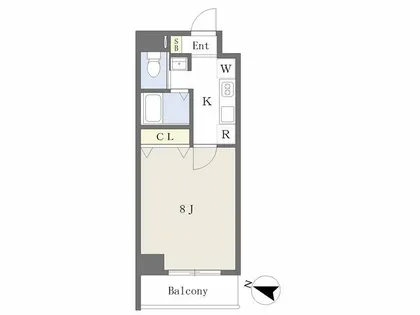 サンヒルズ新瑞橋【2階】の間取り