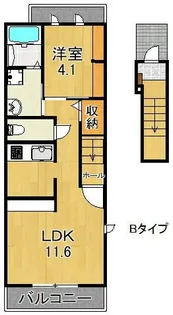 エレガント本町【2階】の間取り