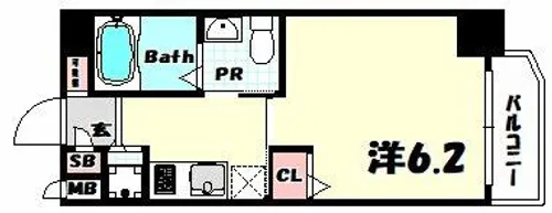 ファーストフィオーレ神戸元町【4階】の間取り