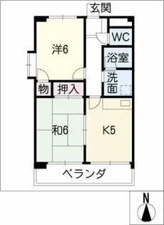 ラフィーネⅡ【2階】の間取り