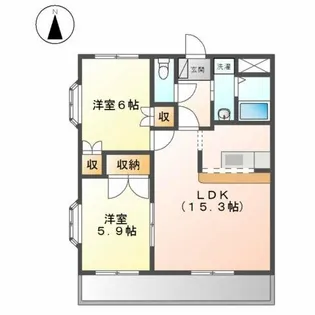 エメラルド・ノービレⅠ【3階】の間取り