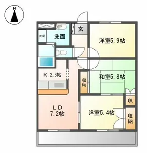 エメラルド・ノービレⅠ【3階】の間取り