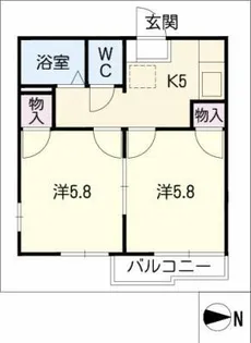 メゾンスリーゼ【2階】の間取り