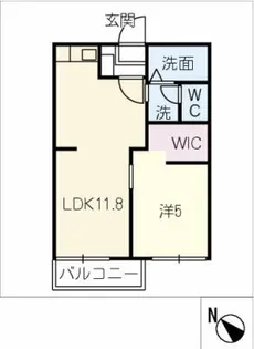 エステート今川C棟【2階】の間取り