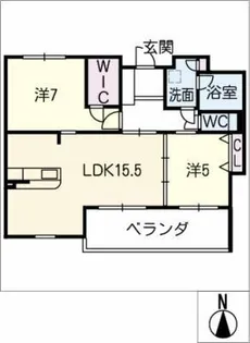 Porte北山【3階】の間取り