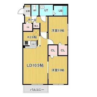 Clair千代台【4階】の間取り