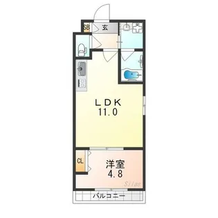 カーサ・フェリーチェ桂【3階】の間取り