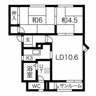 メイユール澄川S【1階】の間取り