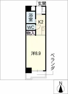 シティピア伝馬町【6階】の間取り