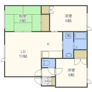 メゾンド堤Ⅱ【2階】の間取り