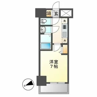 メイクス城西レジデンス【1103号室】の間取り