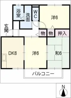 ベルシェール【2階】の間取り