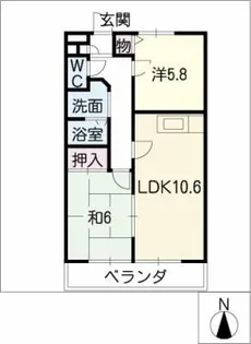 リバーサイドタウン二宮【3階】の間取り