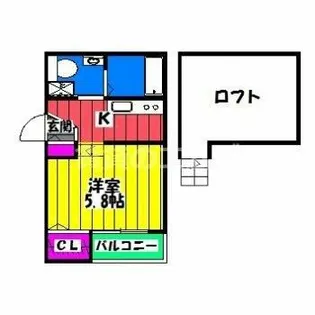 コージーフォート【205号室】の間取り