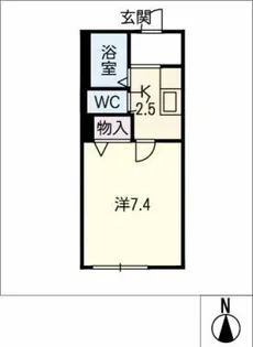 LinPot高見【1階】の間取り