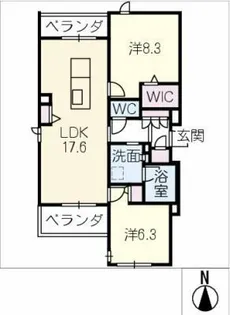 Abend Meer【2階】の間取り