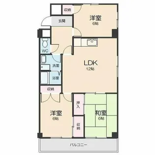 ビレンテ守山【201号室】の間取り