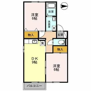 サンハイムC棟【2階】の間取り