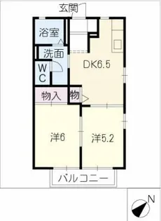 ハイツNSK【1階】の間取り