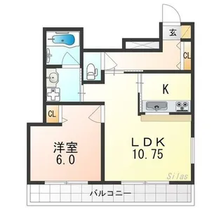 プレサンス京都二条城前【5階】の間取り