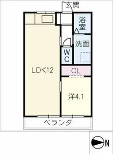 南加木屋駅前ビル 1号館【3階】の間取り
